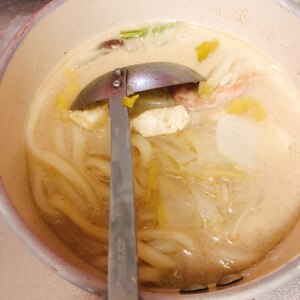 簡単ヘルシー！豆乳だしうどん